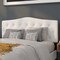 Flash Furniture Cambridge Headboard, Queen, White Fabric HG-HB1708-Q-W-GG - alternate 1